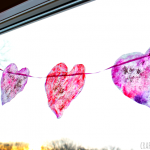 Coffee Filter Heart Garland for Valentine's Day