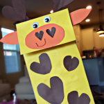 Paper Bag Giraffe Puppet Craft