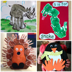 Fun Zoo Animal Handprint Crafts for Kids - Crafty Morning