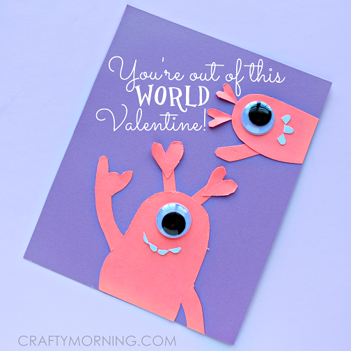 Alien Valentine Card “You’re out of this World”