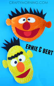 Ernie and Bert Paper Plate Crafts for Kids - Crafty Morning