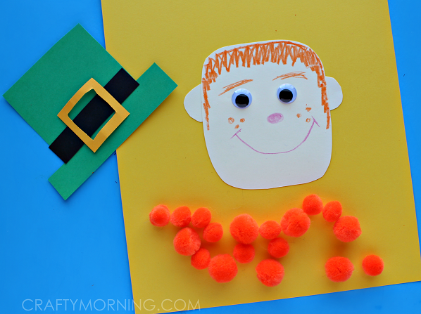 pom-pom-leprechaun-craft-for-kids