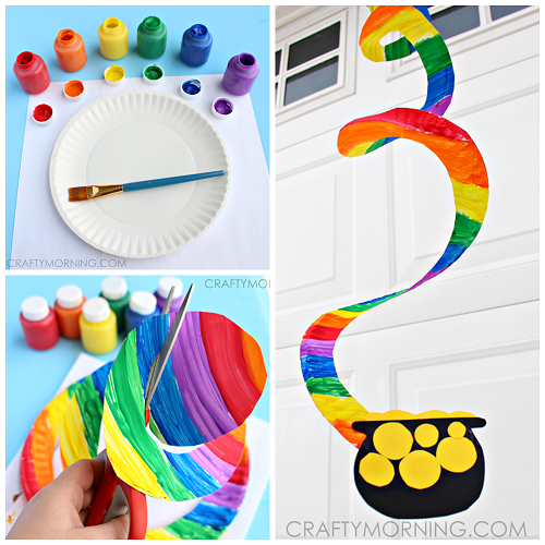 End of the Rainbow Paper Plate Twirler (Kids Craft)