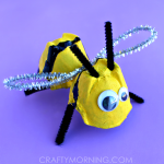 Egg Carton Bumble Bee Craft for Kids