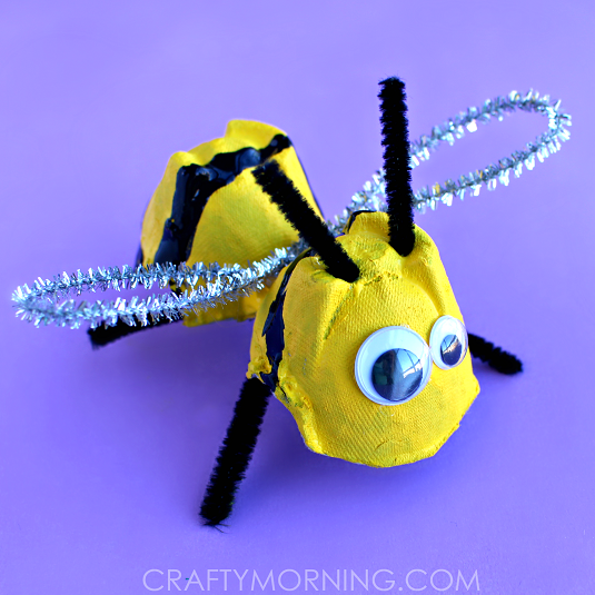 egg-carton-bee-craft-for-kids-
