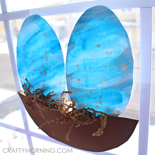 Speckled Watercolor Blue Robins Egg Suncatchers