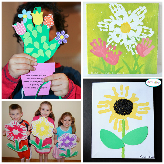 Handprint Flower Craft Ideas for Kids