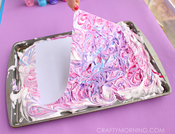 marble-paper-with-shaving-cream-kids-craft-