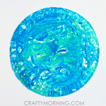 Shaving Cream Marbled Earth Day Kids Craft