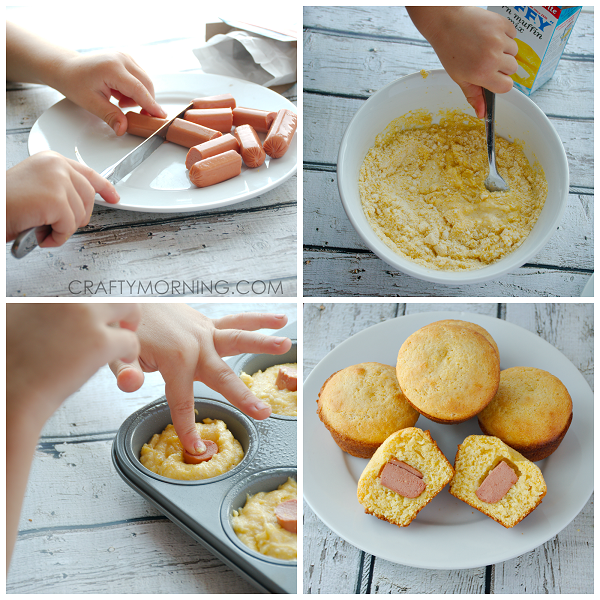 Easy Jiffy Corn Dog Muffin Recipe for Kids