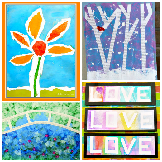 Tape Resist Art Projects for Kids to Create
