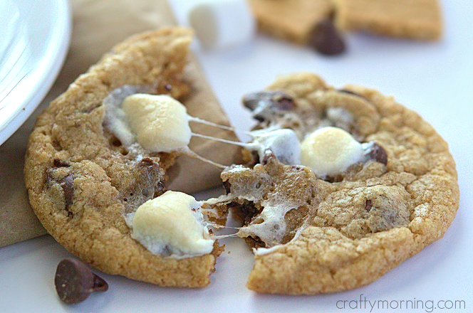 Crispy & Chewy S’mores Cookie Recipe