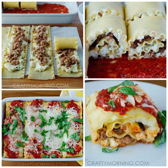 3-Cheese Sausage Lasagna Roll-Ups Recipe