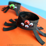 Two Toilet Paper Roll Spider Crafts for Kids