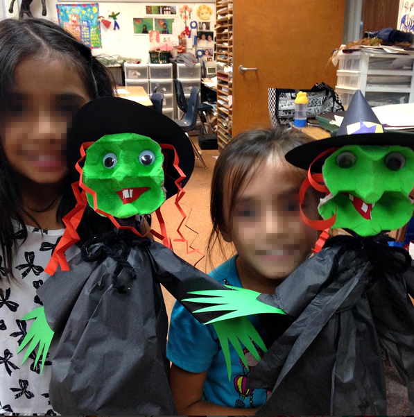 Egg Carton Witch Puppet (Halloween Craft)