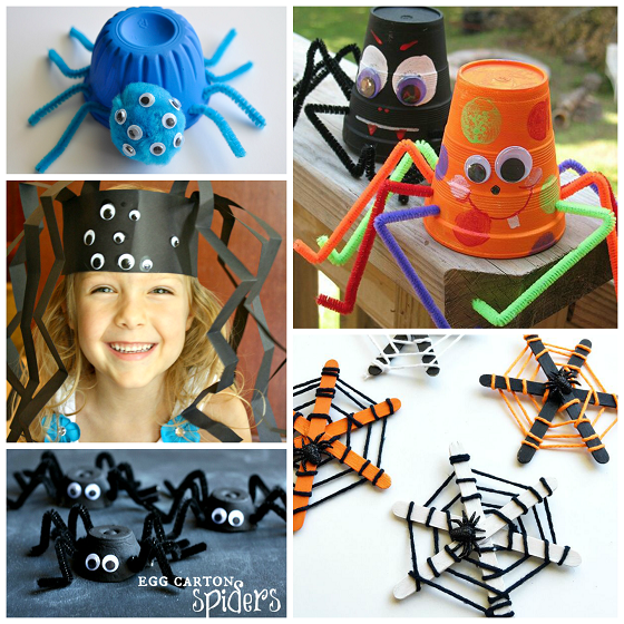 Cutesy Spider Crafts to Make for Halloween