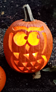 Owl Pumpkin (Free Template for Halloween) - Crafty Morning