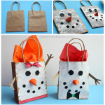 Snowman Gift Bags for Kids to Make