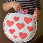 Paper Plate Valentine Bag Craft for Kids