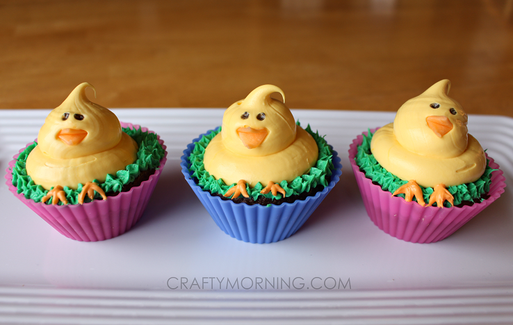cute-easter-chick-cupcakes-dessert