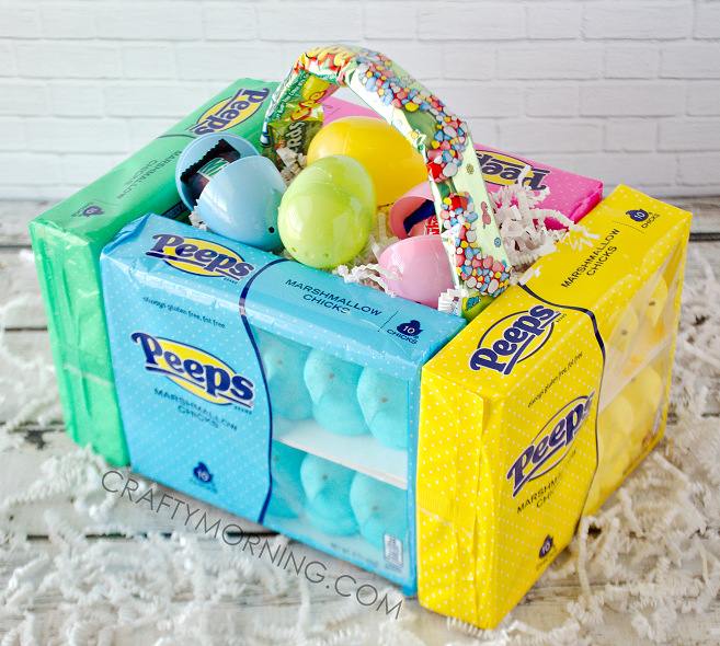 Edible Peeps Marshmallow Easter Baskets