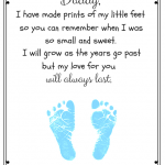 Free Printable Father's Day Footprint Poem