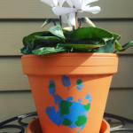 Earth Day Handprint Flower Pot Craft