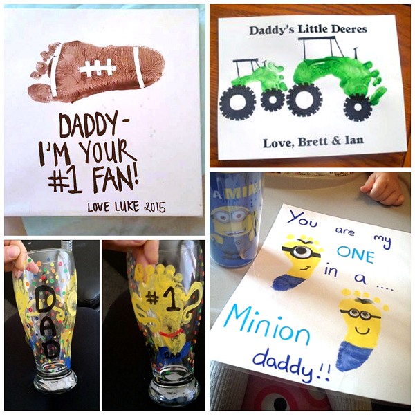 Father's Day Footprint Gift Ideas from the Kids