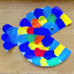 Paper Plate Tissue Paper Fish Craft