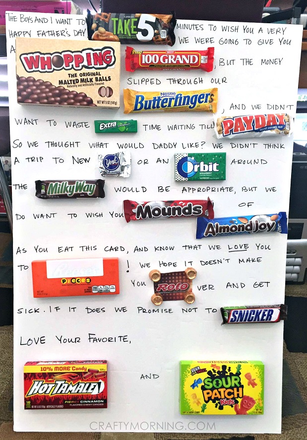 Funny Father's Day Candy Card