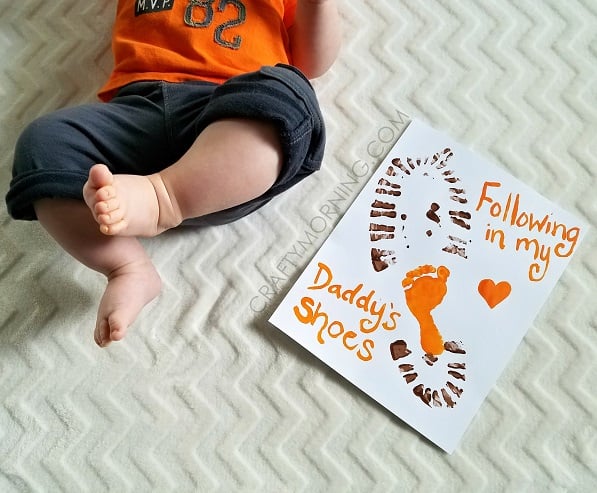 Following in My Daddy’s Shoes (Father’s Day Craft)