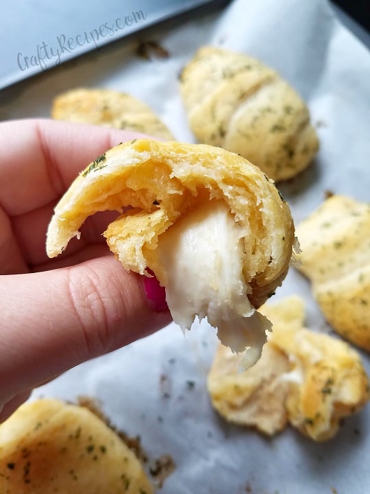 Cheesy Garlic Crescent Bombs