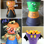 Flower Pot Halloween Crafts