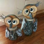 Wood/Log Owl Decorations