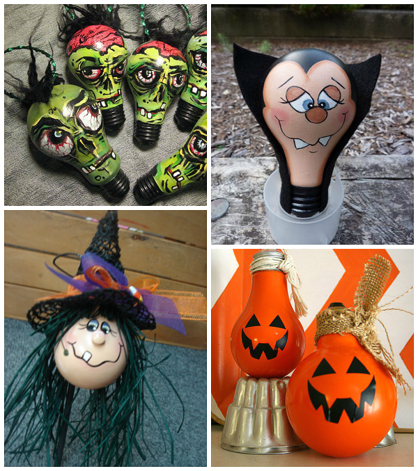 Halloween Light Bulb Crafts