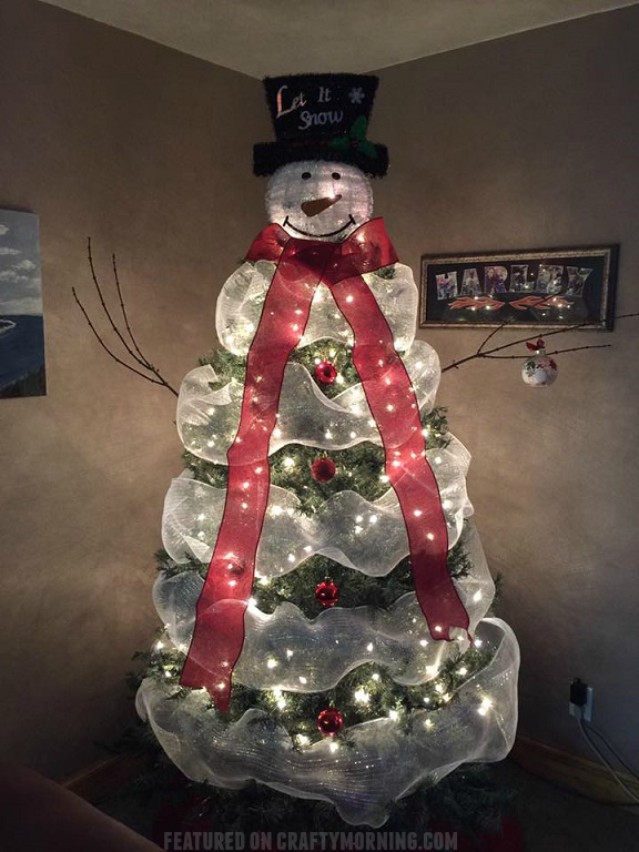 snowman christmas tree