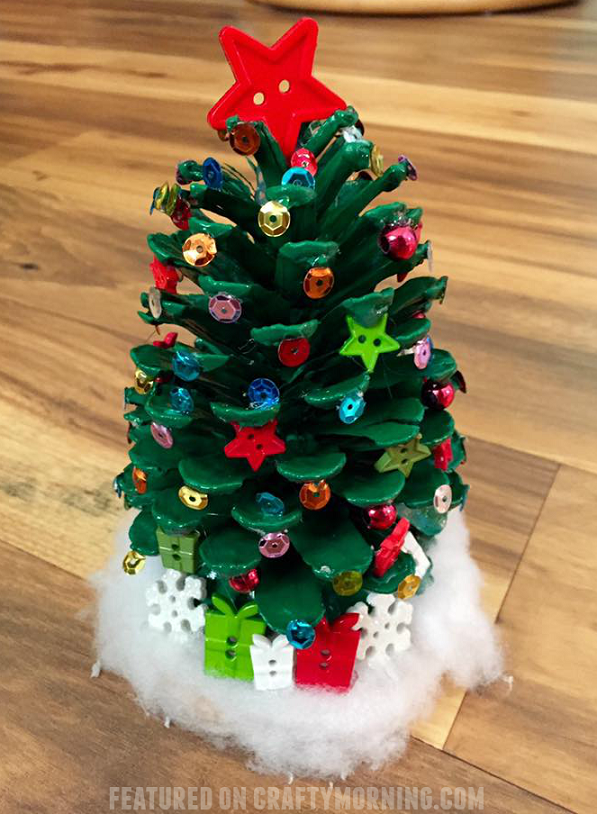 pinecone-christmas-tree-kids-craft