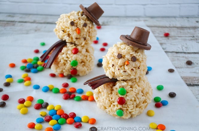 rice-krispie-snowman-winter-treats