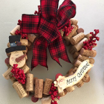 Wine Cork Christmas Wreath Craft