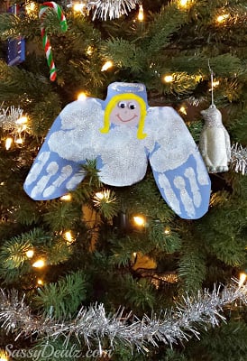 DIY Angel Handprint Craft For Kids
