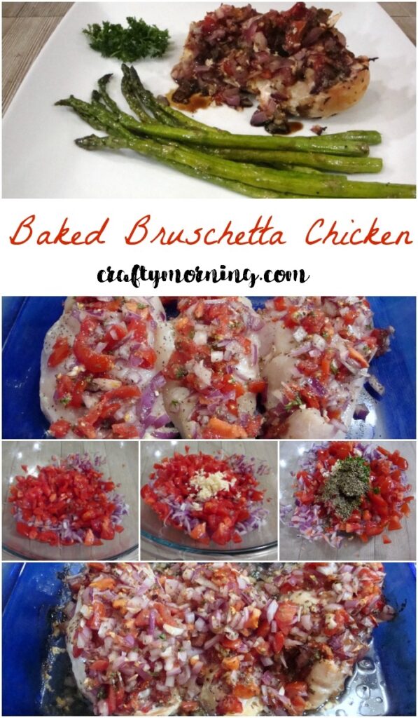 Baked Bruschetta Chicken - Crafty Morning
