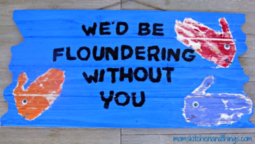 Father’s Day Fishing Pun Handprint Craft