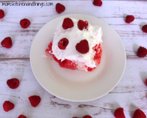 Raspberry Poke Cake