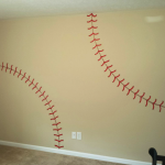 DIY Baseball Wall Idea