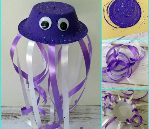 Jellyfish Bowl Craft for Kids
