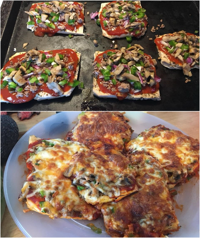 Chicken Crust Personal Pizzas