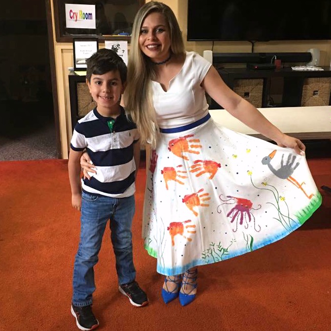 Student Decorated Teacher Dress