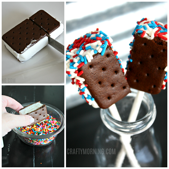 Mini Ice Cream Sandwich Pops