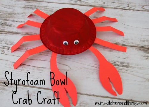 Styrofoam Bowl Crab Craft