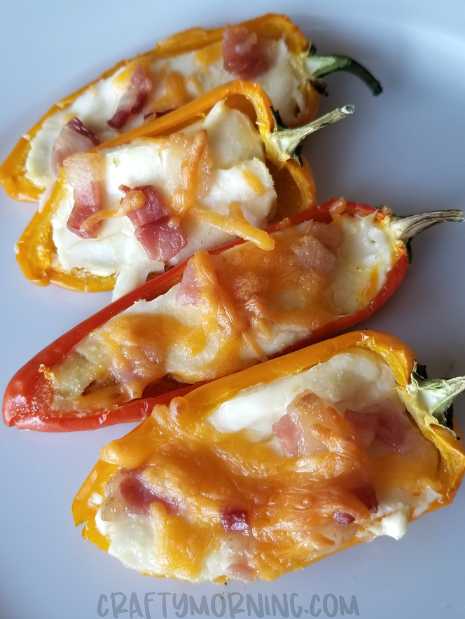 Keto Mini Sweet Pepper Bacon Poppers
